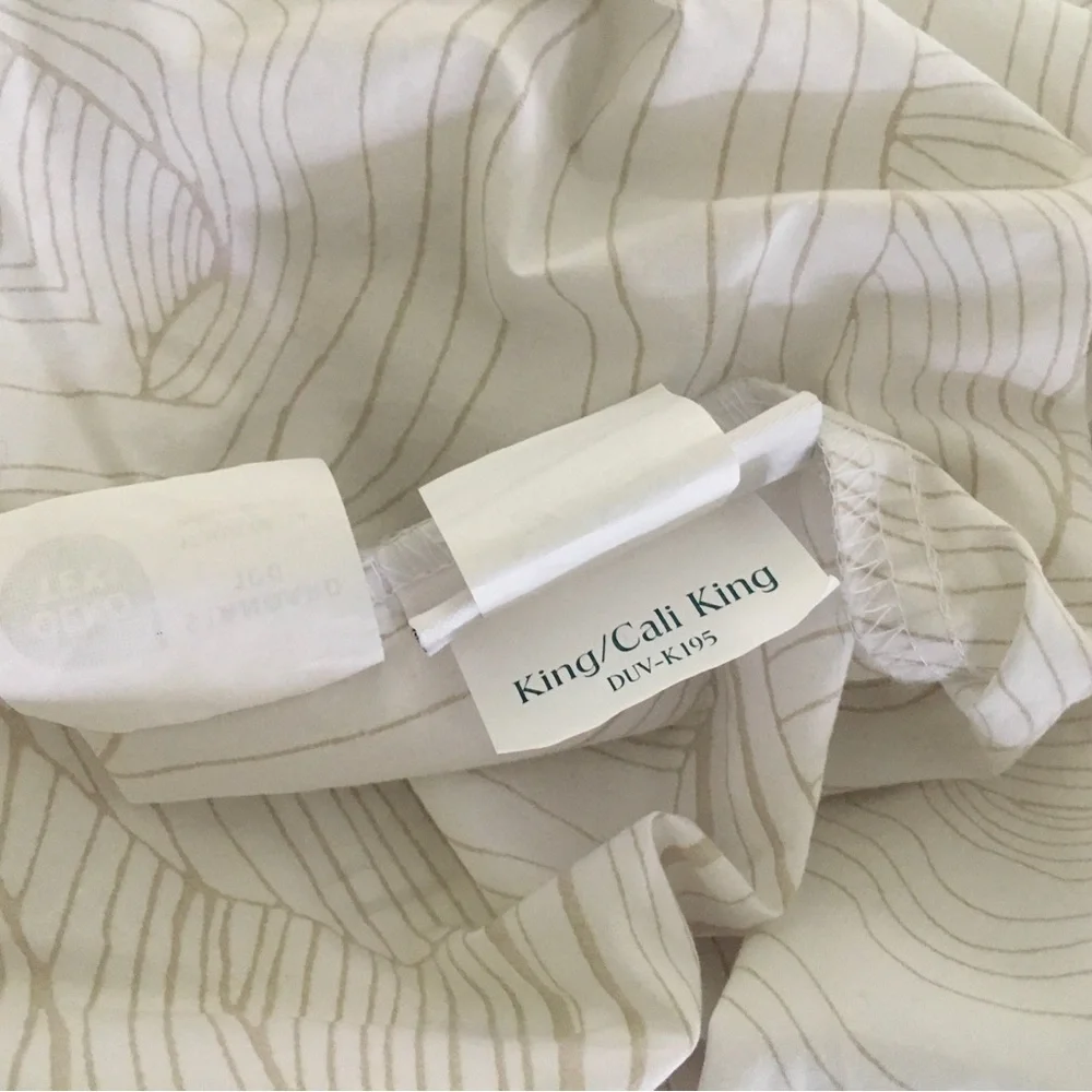 Brooklinen duvet cover oyster in pebble king / cali king size